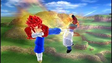 Vegetto SSJ4 vs Gogeta SSJ4 | DBZ: Budokai Tenkaichi 3 [60FPS]