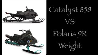 Cat 858 vs  Polaris 9R weight