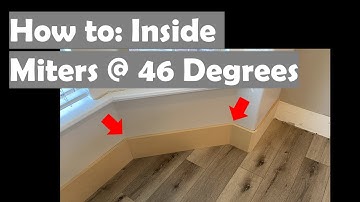 How to Cut Base Inside Bay Windows | Inside Miter Easy Way