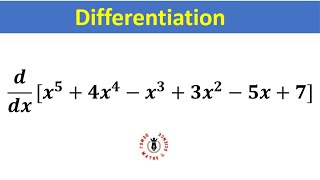 Differentiation of Polynomial Functions | Differentiation From First Principles