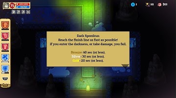 Dark Speedrun Gold Medal - Nobody Saves the World - Frozen Hearth