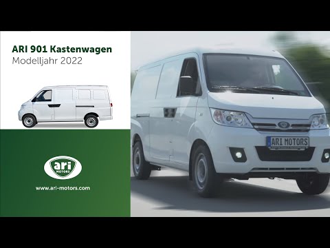 ARI 901 Kastenwagen Elektrotransporter 260km Reichweite, 100km/h, 900kg Zuladung - Modell 2022