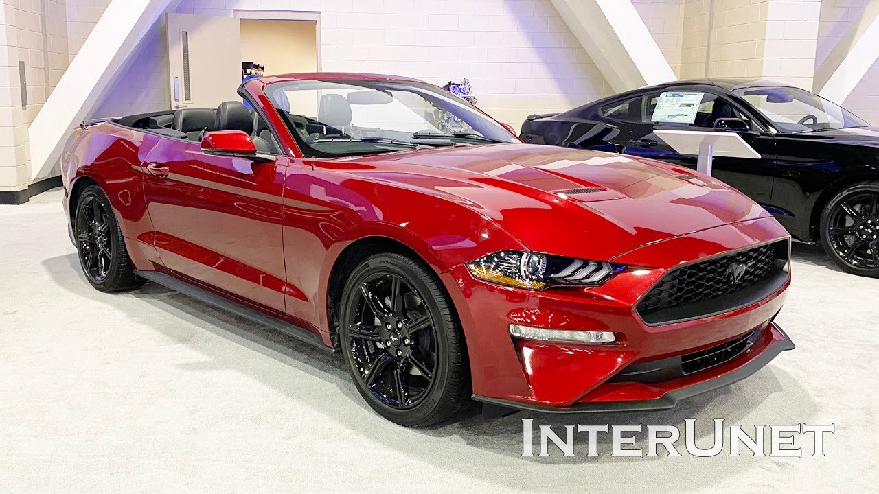2020 Ford Mustang Premium Convertible 2.3L Ecoboost 4-Passenger Sports Car