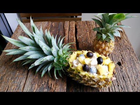Video: Frugt Kyllingesalat Med Ananas