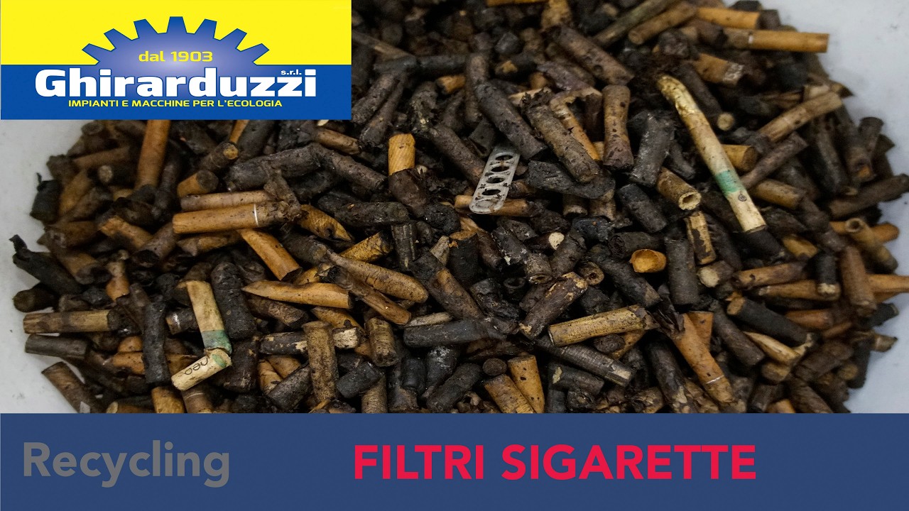 Riciclo filtri sigarette usate - Ghirarduzzi srl