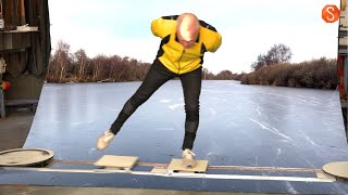 Paul Groot ontwikkelt nieuwe schaatsplank: 'Hometrainer voor de schaatsbeweging'