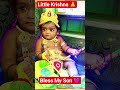 My Son as Little Krishna 🙏 Cute Devotional Moment ❤️ #shorts