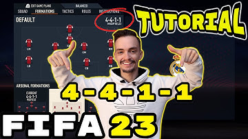 FIFA 23   THE MOST OVERPOWERED FORMATION 4-4-1-1 TUTORIAL BEST TACTICS & INSTRUCTIONS
