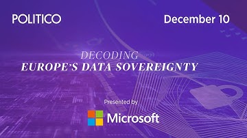 Decoding Europe’s data sovereignty | POLITICO Events