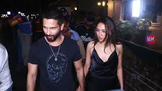 Shahid Kapoor With Wife Mira Rajput Kapoor Spotted At Mag St. Restaurant In Bandra