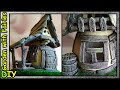 МК:  Домик для златоглазок в деревенском стиле. Бумажная глина. DIY Rustic Fairy House. Paper Clay.