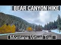 Hiking Bear Canyon Montana in the Snow - Virtual Treadmill Nature Walk by City Walks