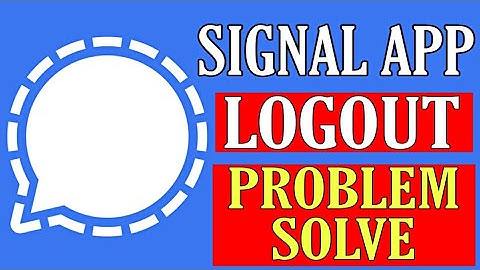 How to signout/logout from Signal | How to delete signal app account