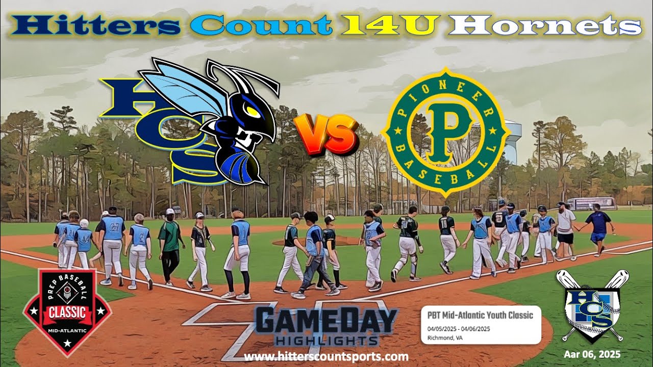 Hitters Count Hornets 14U🐝 East vs PBA Legends - Complete Game Highlights on 05 Apr 2025