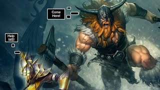 Olaf vs Master Yi (LoL: Wild Rift/ Open Beta/Rank/Top/Gameplay)