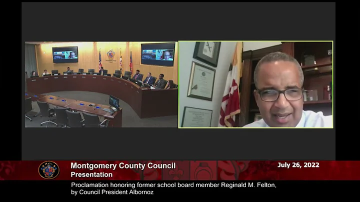 Proclamation honoring former school board member R...