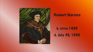 Cloud of Witnesses: Robert Barnes