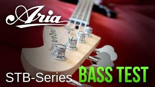 Aria® STB-PB Bajo Eléctrico 4 Cuerdas PB | Color: 3Tone Sunburst video