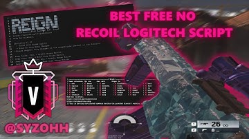 Updated *BEST* R6 Zero Recoil Script - Logitech GHub Script