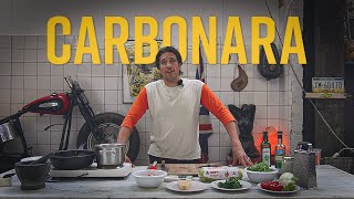 Cooking in the Garage: Pasta Carbonara