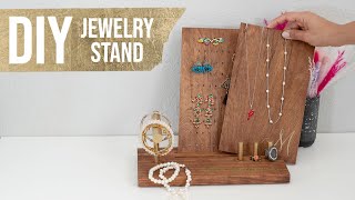 Easy Wooden DIY Jewelry Organizer - How To Make Using Scrap Wood