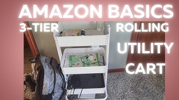 Organize Like a Pro! Amazon Basics 3-Tier Rolling Utility Cart Review