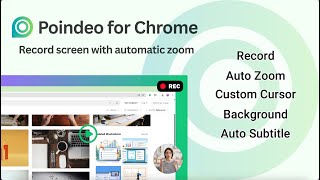 Poindeo Chrome Extension Released! Record Your Screen with Auto Zoom