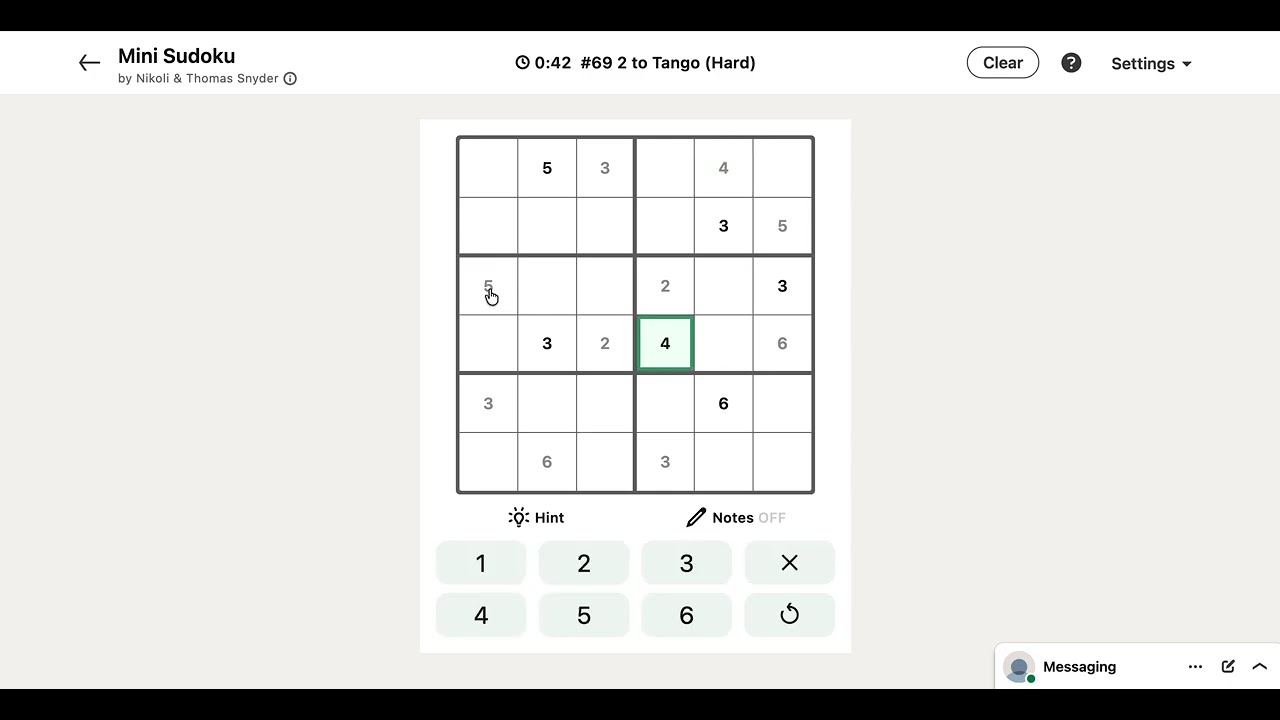 LinkedIn Mini Sudoku #69 2 to Tango | Today's Answer