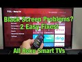 All roku tvs black screen or flickering black screen fixed 2 solutions