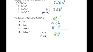 HKDSE Rational Function 有理函數 mc Type II : HCF LCM