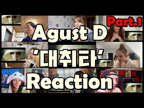 (케이팝 해외반응 모음) Agust D - '대취타' MV Part.1