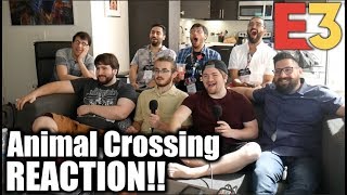 REACTION: 8 Grown Men React to Animal Crossing New Horizons - E3 Direct