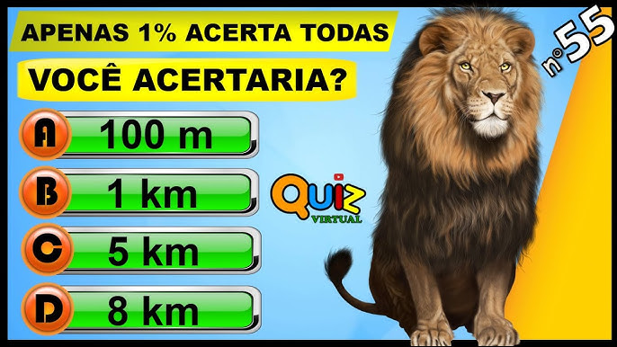 QUIZ VIRTUAL 39  Perguntas de Conhecimentos Gerais Nível Fácil com  respostas. 