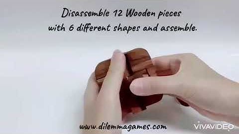 DIAMOND CUBE, an interlocking brain teaser solution by DILEMMA GAMES