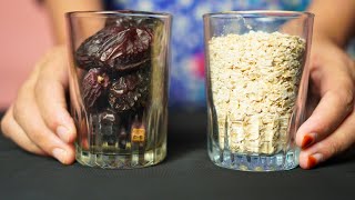 Make a SWEET Dessert with Just Oats and Dates in 5 Minutes