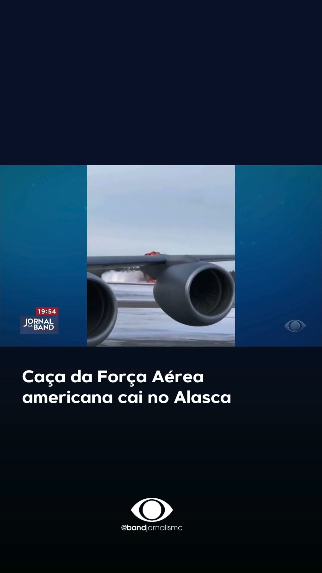 Caça da Força Aérea americana cai no Alasca #shorts