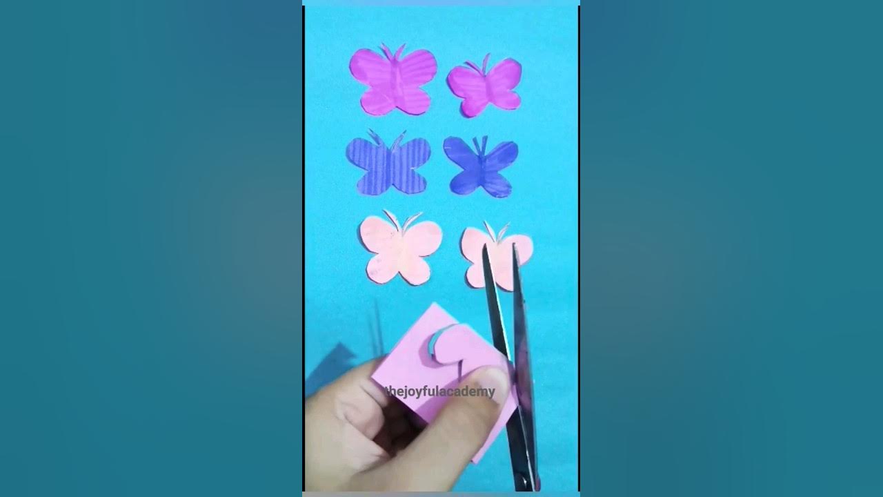 How to Make a Paper Butterfly /3D Butterfly/ DIY crafts: Paper BUTTERFLY  (very easy) 