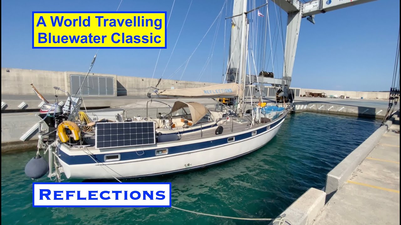 Reflections 30+ years around the world, still sailing!  Hallberg Rassy 42 We help with Boat work.