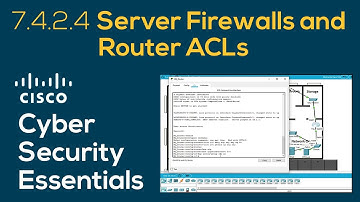 Cisco Cybersecurity Essentials 7.4.2.4 Server Firewalls and Router ACLs | Packet Tracer demo