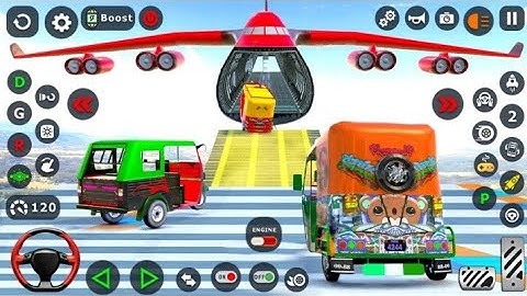 Tuk Tuk Auto Start Tracks 3D Simulator - Rickshaw Impossible Ramp Racer - Android Gameplay #3