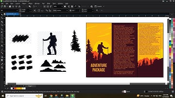 How to Create Adventure Brochure Design With Silhouette - Coreldraw tutorial with Ahsan Sabri