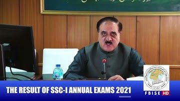 RESULT OF SSC-I ANNUAL EXAMINATION 2021