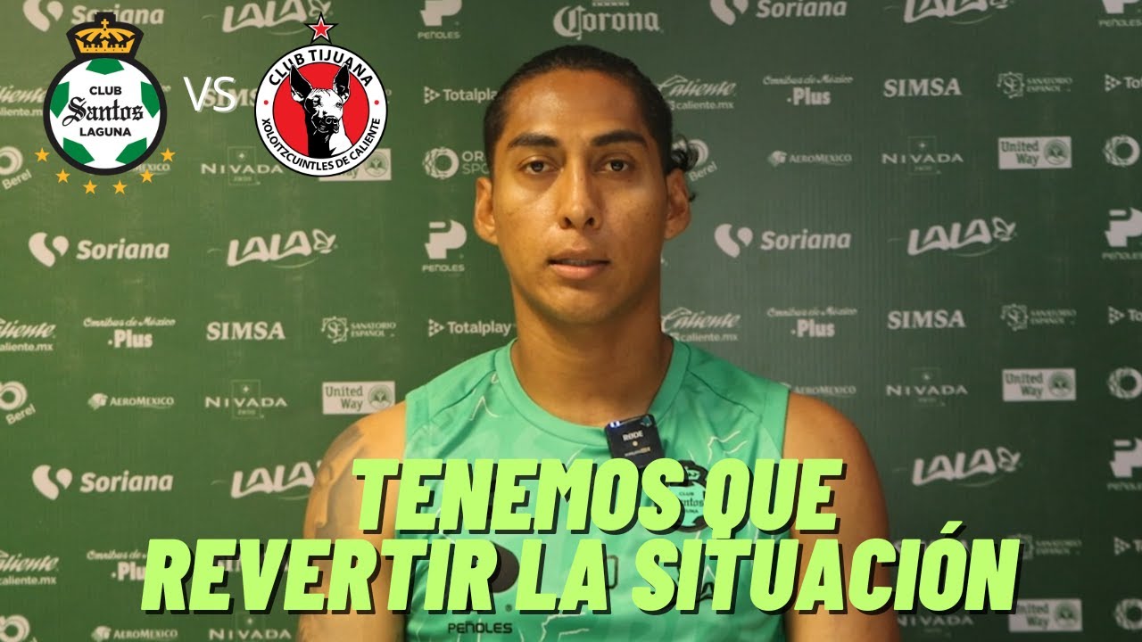 SANTOS LAGUNA VS XOLOS DE TIJUANA HUGO RODRÍGUEZ Conferencia Pre ...