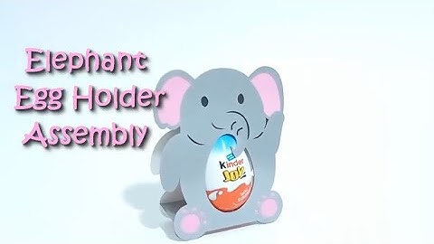 Elephant Egg Holder | DIY Assembly | SVG -Template for Cricut (Explore,  Maker, Joy), Cameo