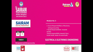 Lecture video 2 18EE51 Module 3 Social responsibilities towards govt&community,social audit   Malini