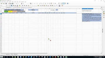 Demo Video Ham Radio Logbook for LibreOffice UPDATED!