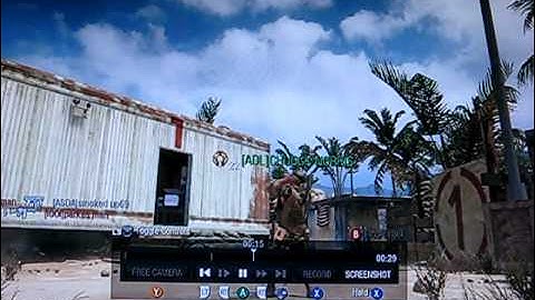 360 Tomahawk knife across the map on Firing Range