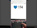 Easy Emoji key (1f499+alt*X) 💙💙💙#shorts