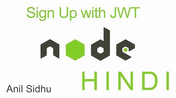 Node js MongoDB tutorial in Hindi #36 User Registration JWT | part-2