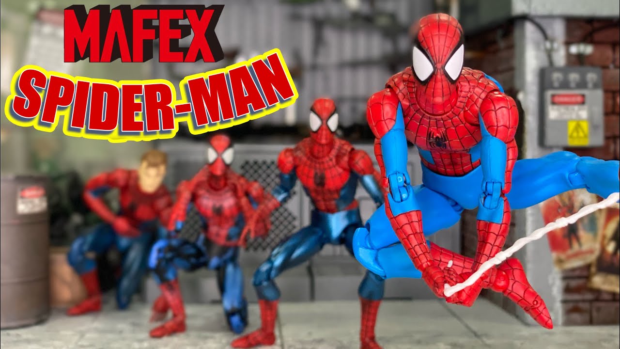 Repairing a paint chip on Mafex Spider-Man classic suit action figure